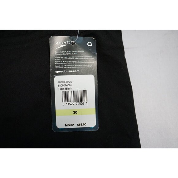 Speedo Mens Black Endurance+ Jammer Shorts - Size 30 NWT - Picture 6 of 8